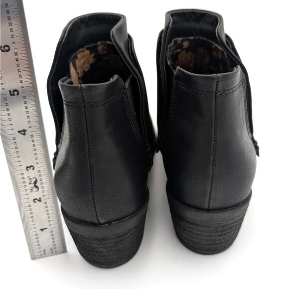 B.O.C Grover Slip-On Bootie Elastic Gore Round Toe Women's Black Size US7M EU38 - Picture 4 of 12